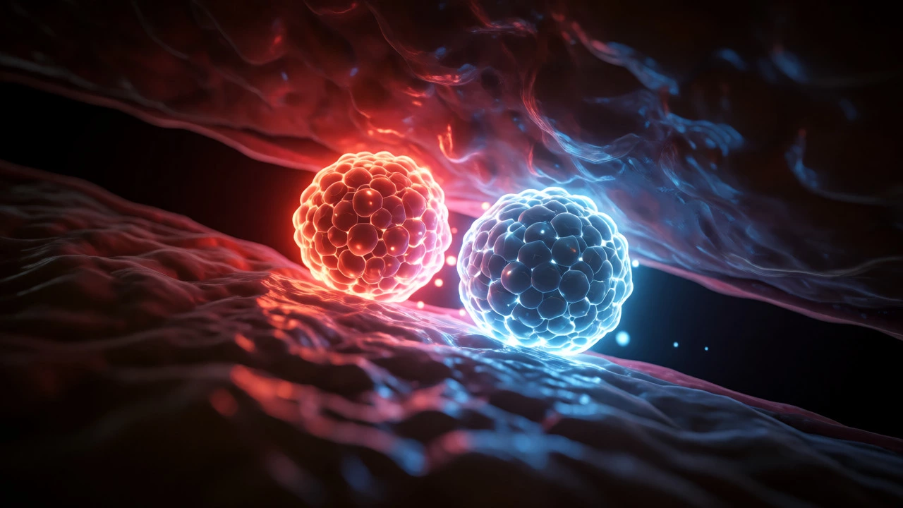 Visual representation of calcium blocking iron absorption in the gut